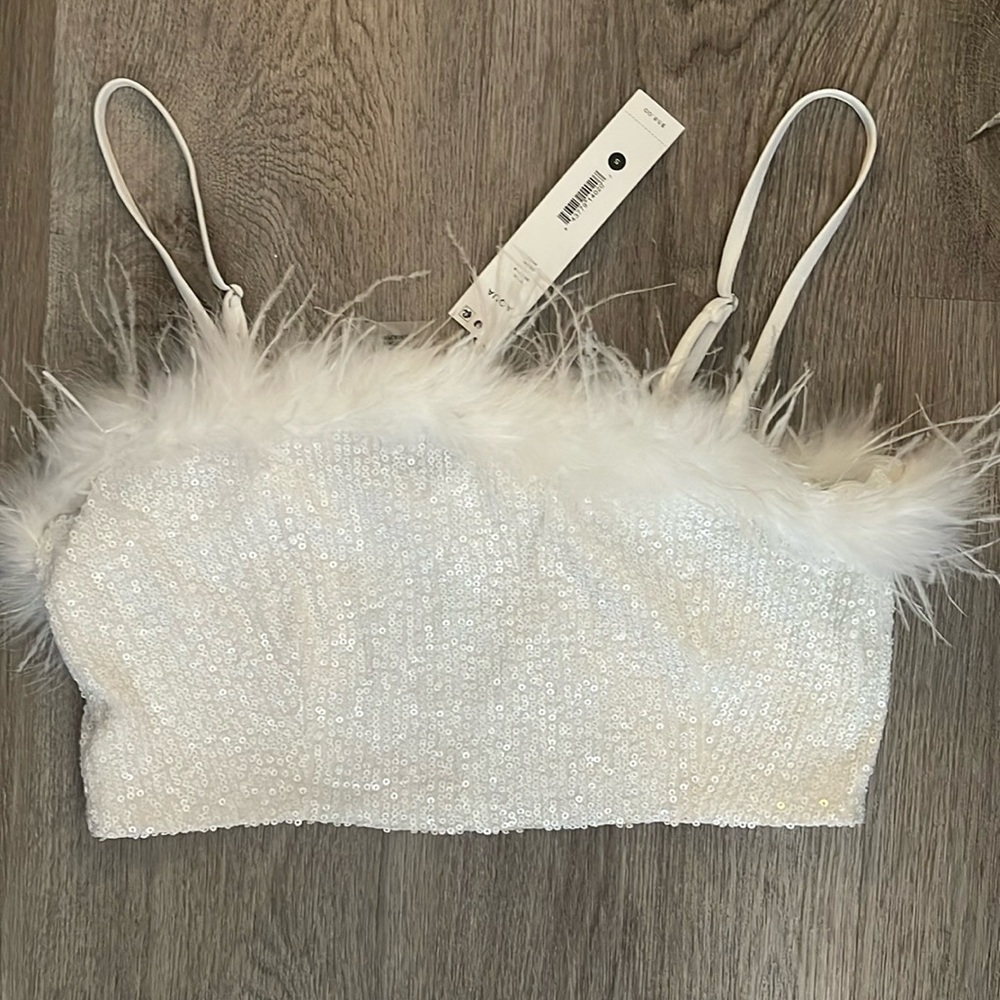 White crop top